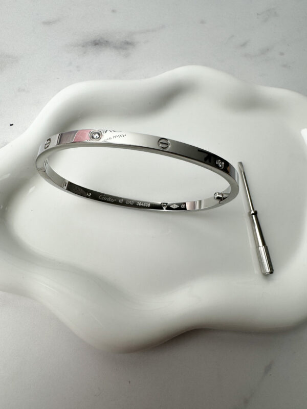 Love Pequeña Plata con Zirconias - Image 4